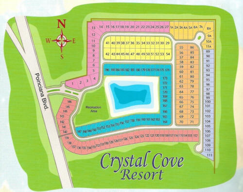 Crystal Cove Resort Kissimmee Site Plan